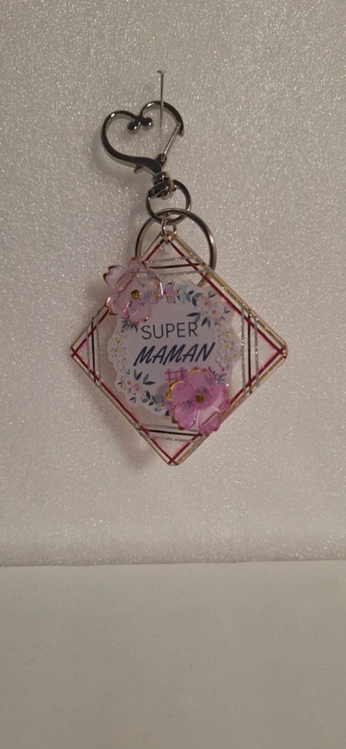 Porte-clés super maman