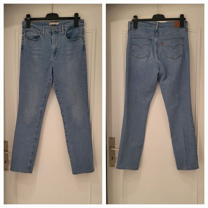 Levis Jean TFr40/TUS30-Modèle 724 High Rise Straight-Bleu-Coupe Droite & Taille Haute en TBE - photo numéro 2