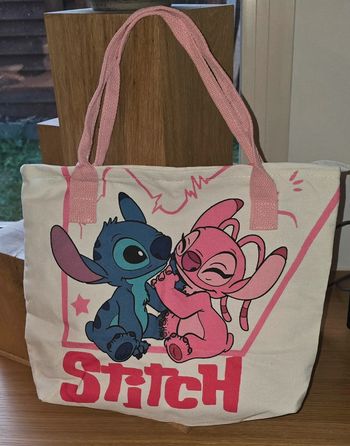 Sac en toile Stitch et Angel Neuf