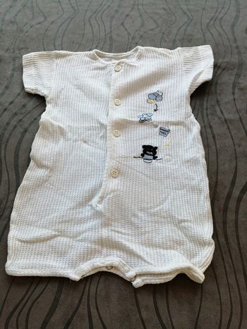 Combishort 1 an blanc 3 pommes Mixte