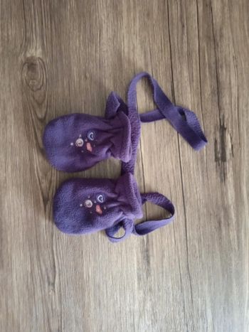 Moufles bébé fille 6-12 mois