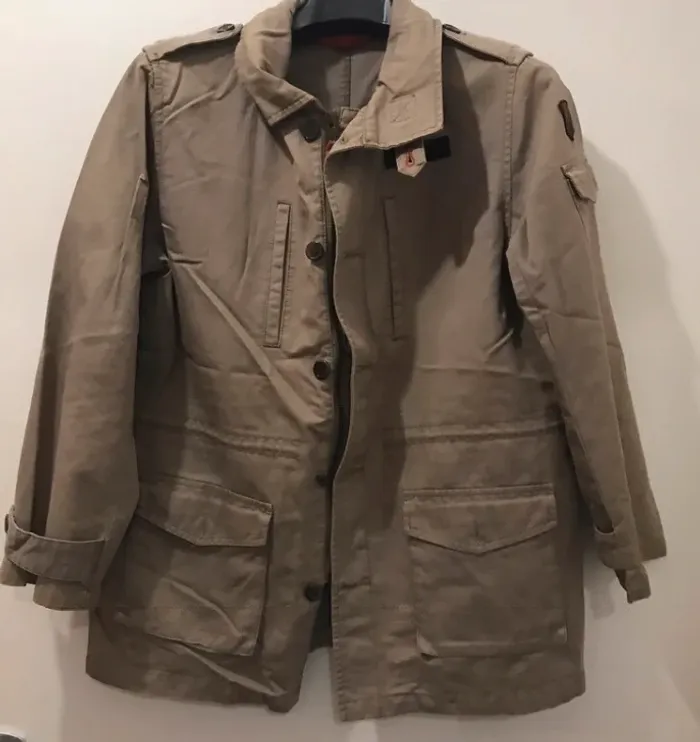 Veste été kiabi militaire marrons clairs manches longues taille 36