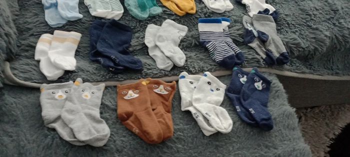 Lot de 19 paires de chaussettes diverses tailles - photo numéro 4