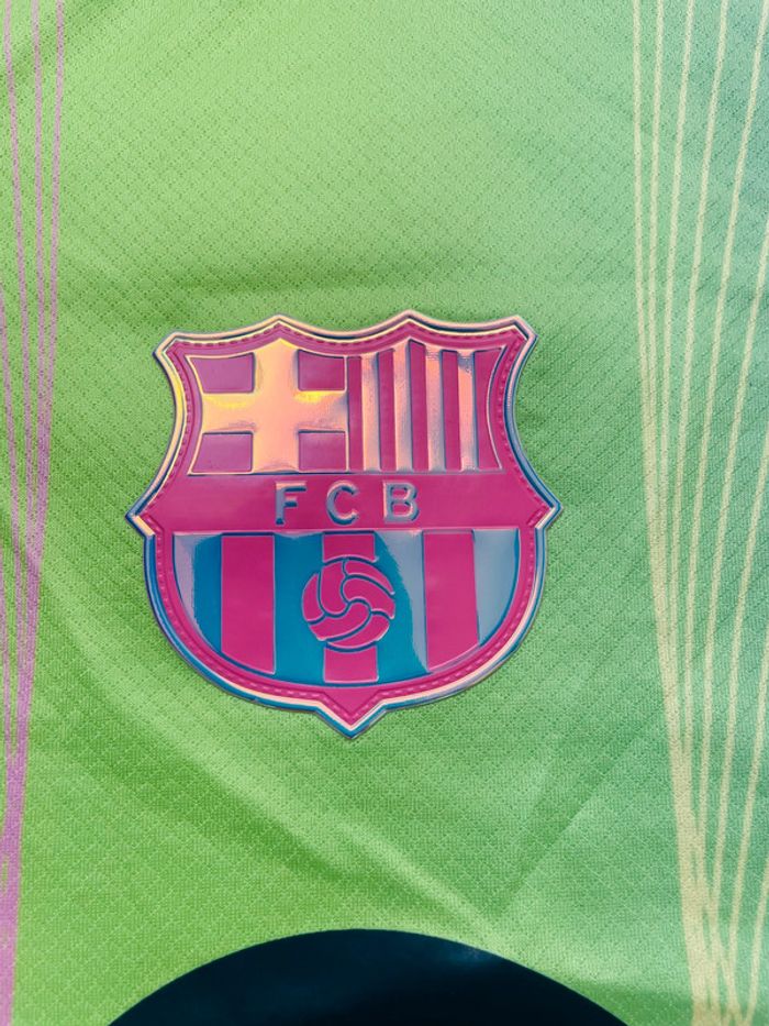 Maillot concept foot Barça vert taille S - photo numéro 6