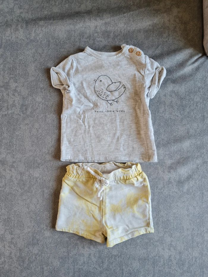 Ensemble été t-shirt + short 6 mois