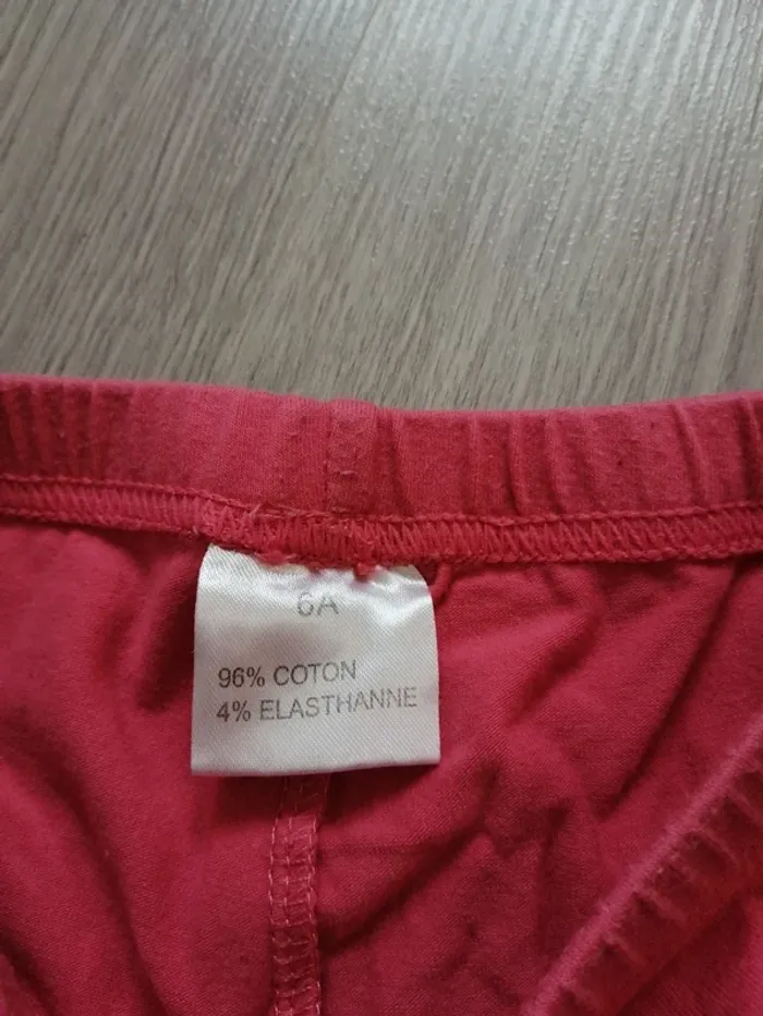 Legging corail élastique à la taille / sans marque / (6ans) - photo numéro 2