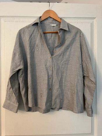 Chemisier en lin gris marque inouï taille M