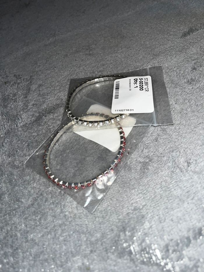 Bracelet brillants élastique