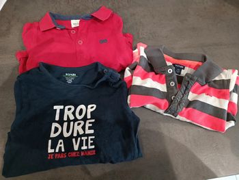 Lot manche longue 12 mois