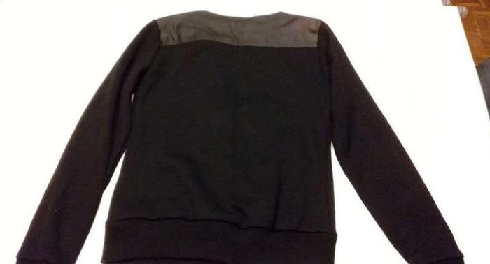 Veste noire  avec  cuir epaule T36 - photo numéro 4