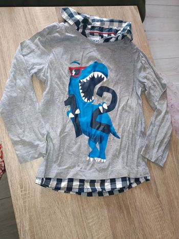 Tee-shirt manche longue chemise c&a 116 cm