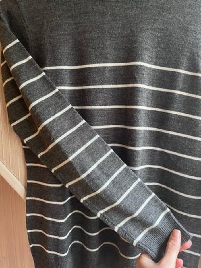 Pull fin rayé laine taille 38/40 - photo numéro 5