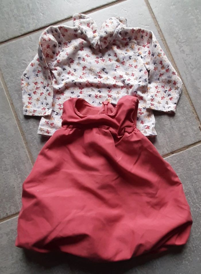 Ensemble robe et tee shirt ml 3mois