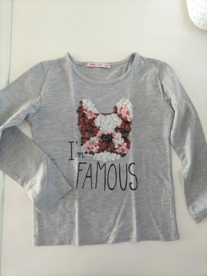 T-shirt manche longue bouledogue