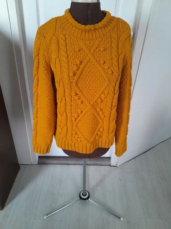 Superbe pull naf naf moutarde