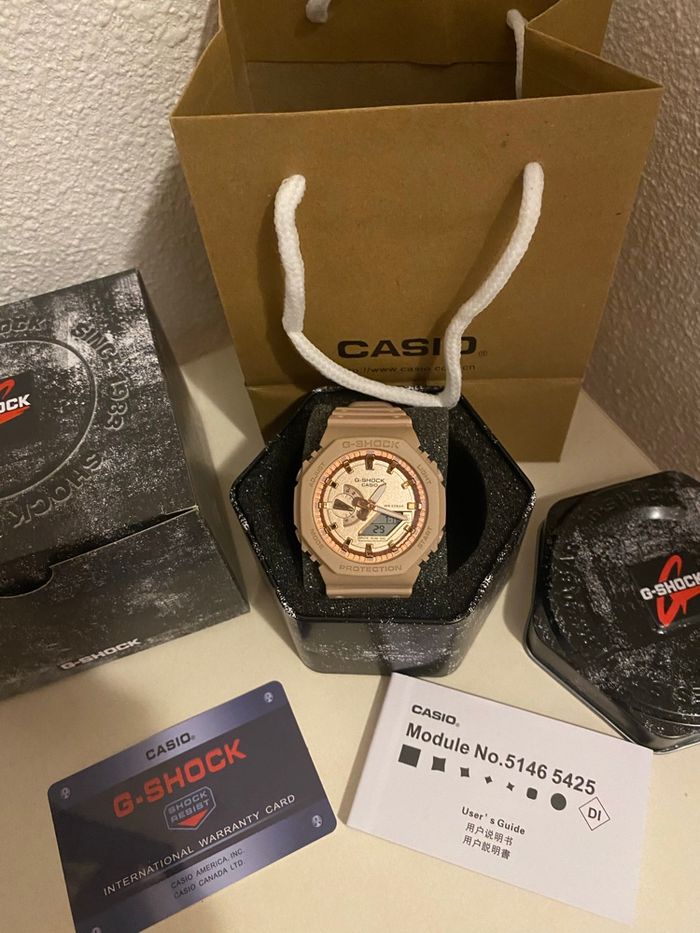 Montre G Shock bronze/creme - photo numéro 3