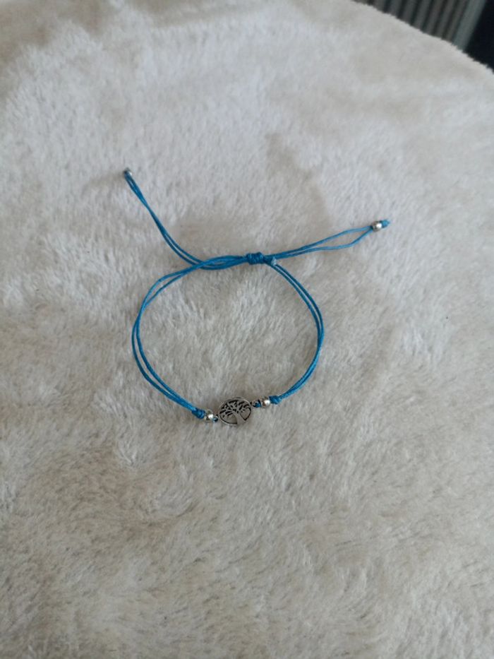 Bracelet cordon bleu arbre neuf