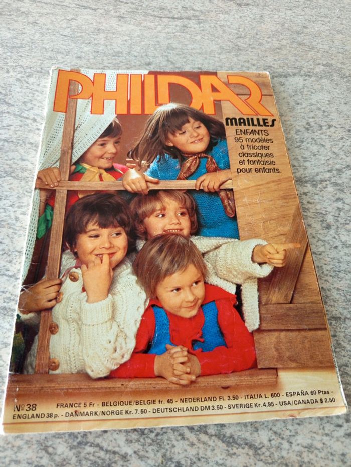 Magazine Phildar mailles enfants vintage