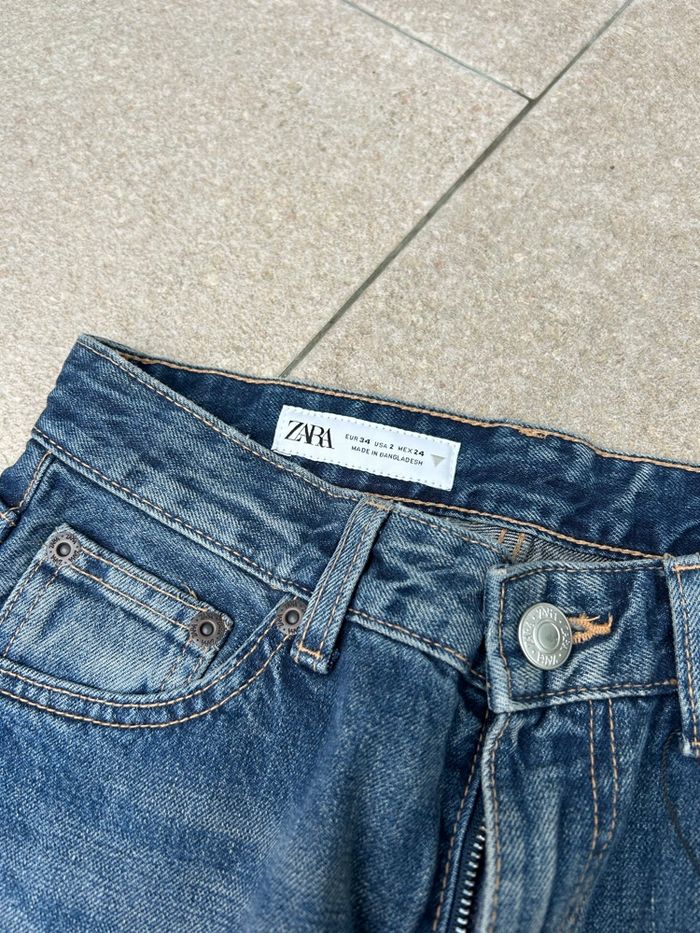 💙 Jean large bleu foncé Zara – Taille 34 (XS) – Neuf avec étiquette - photo numéro 3