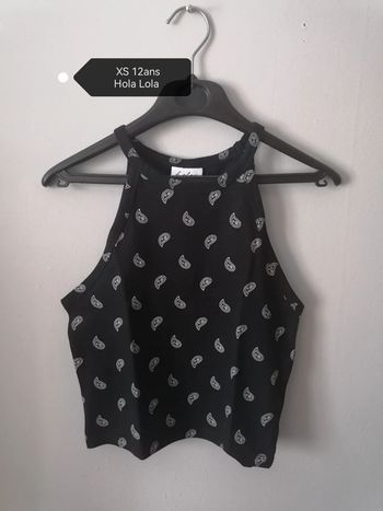 Débardeur noir XS-12ans