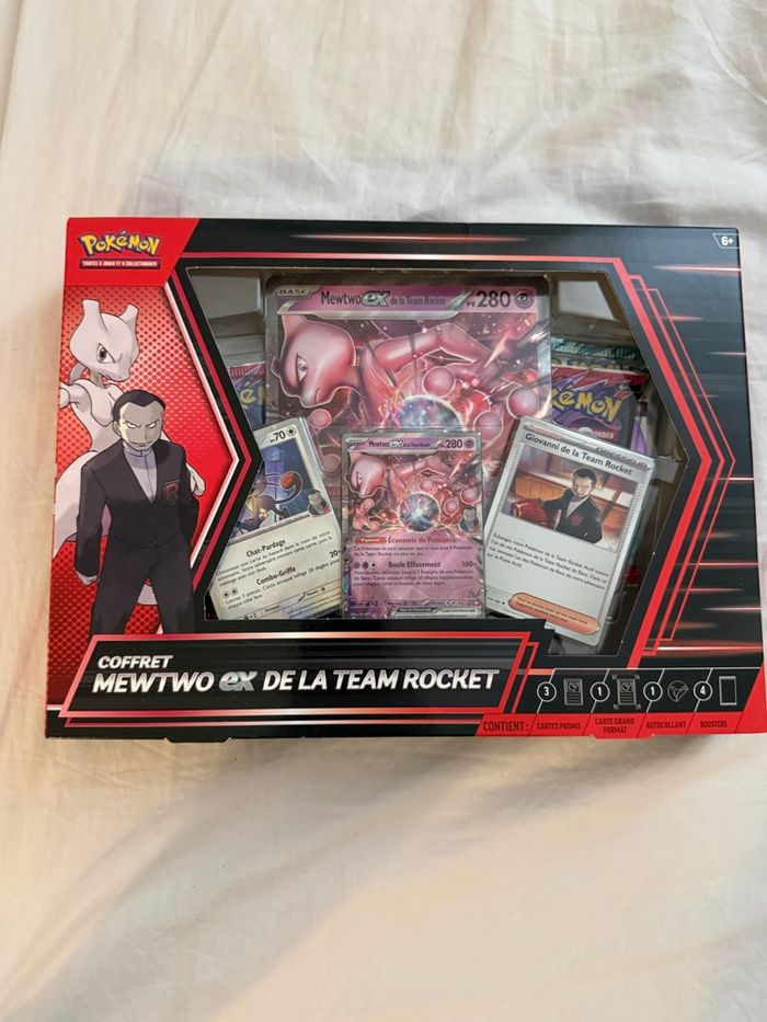 Pokémon - coffret mewtwo ex de la team rocket - scellé complet