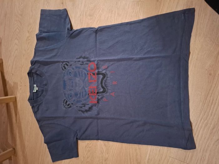 Tshirt kenzo bleu marine homme sans manche - photo numéro 2