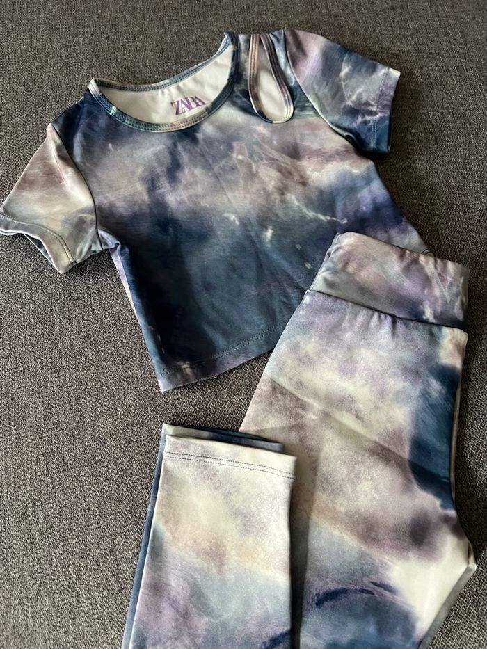 Ensemble legging et t-shirt court Zara fille 6/7 ans