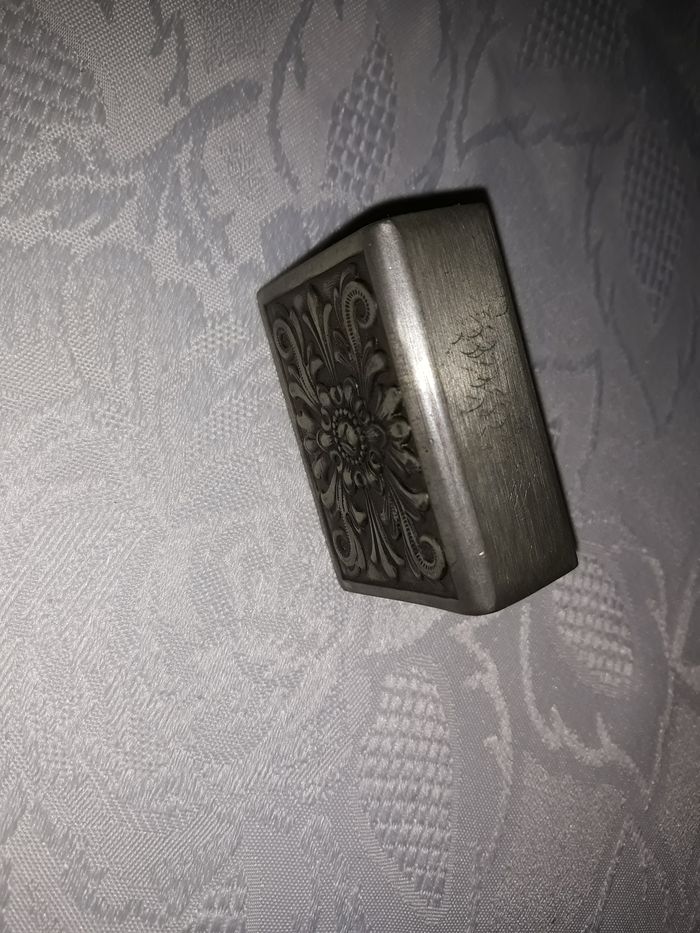 Faby2800 Porte-boîte allumettes vintage en étain norvégien par Astri Holthe - photo numéro 3