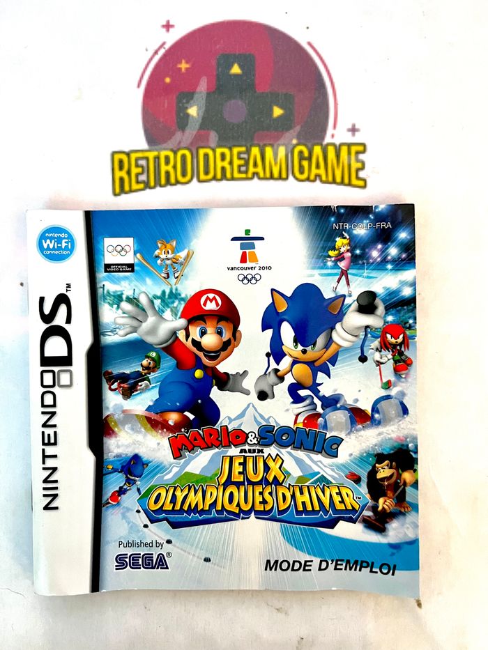 Boite vide avec notice mario et sonic aux jeux olympiques d'hiver pour DS - photo numéro 2