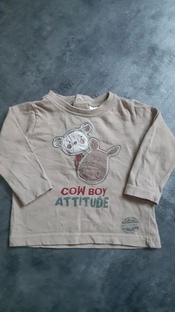 T-shirt manche longue garçon 100% coton