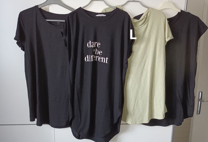 Lot de 4  t-shirts long