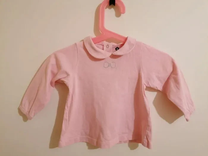 Lot tee-shirt fille manches longues 6 mois gémo - photo numéro 9