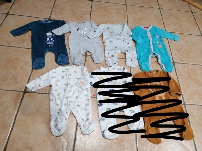 Lot pyjamas 3 mois - photo numéro 3