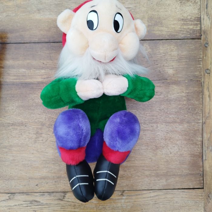 Peluche nain vintage de blanche neige et les 7 nains - photo numéro 5