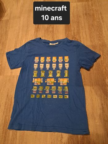 Tee-shirt MC minecraft 10 ans 