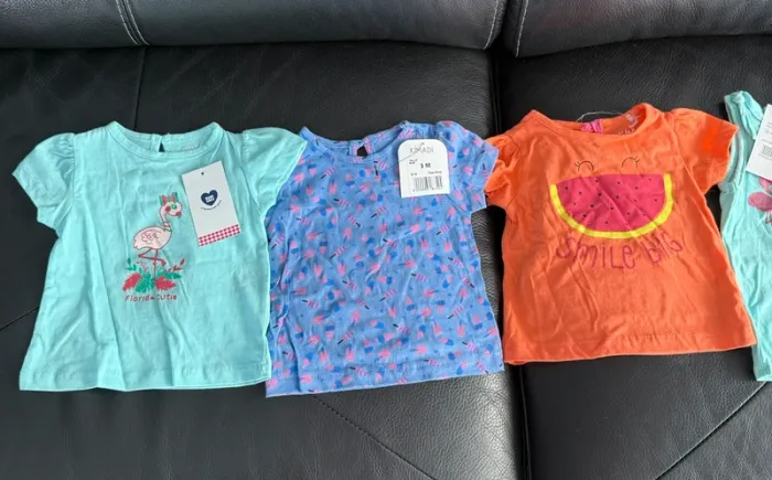 Lot t-shirt bébé 3 mois - photo numéro 2