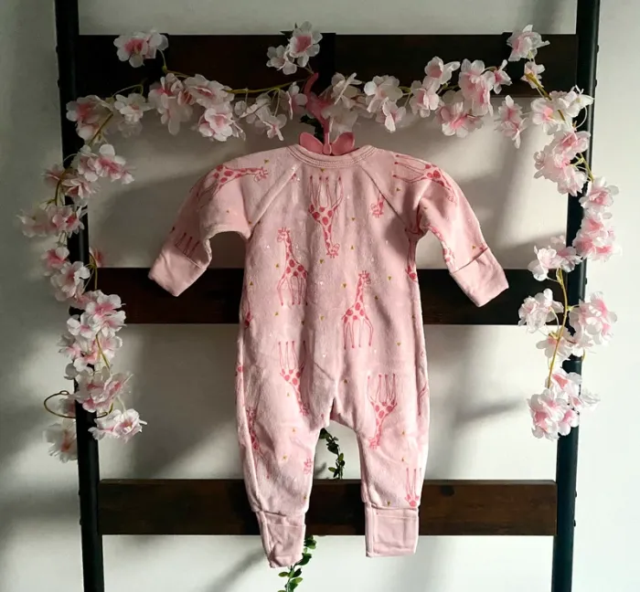 Surpyjama girafe sans/avec pieds Dim taille 3 mois comme neuf - photo numéro 2