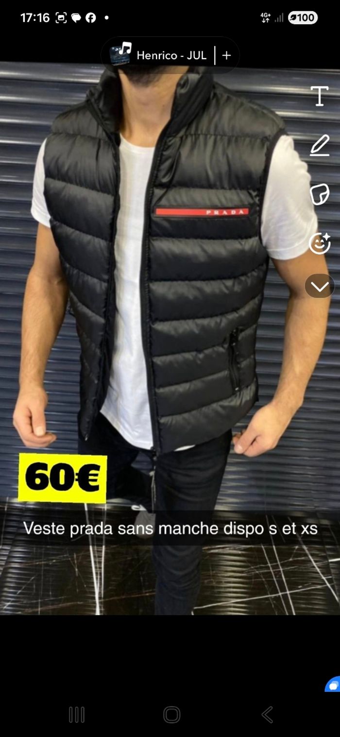 Veste prada sans manche