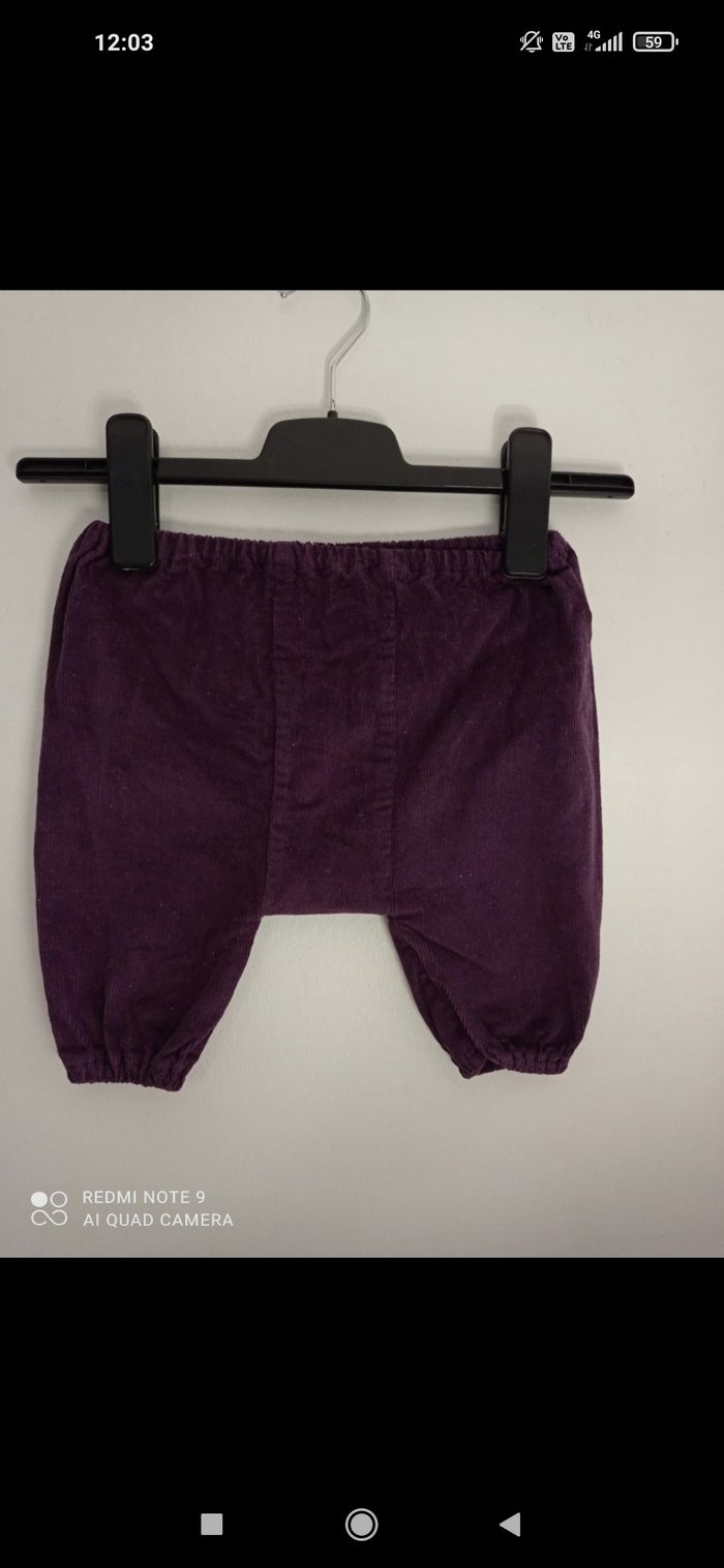 Pantalon les p'tits pots en 12 mois