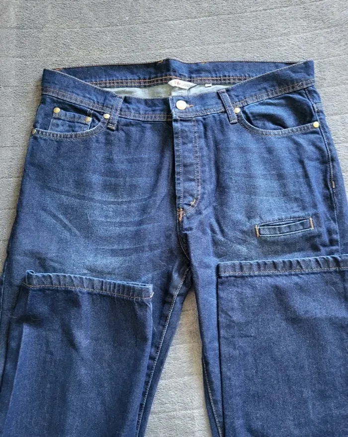 Pantalon de travail bleu Homme taille S coupe droite 120 cm Jeans - photo numéro 2