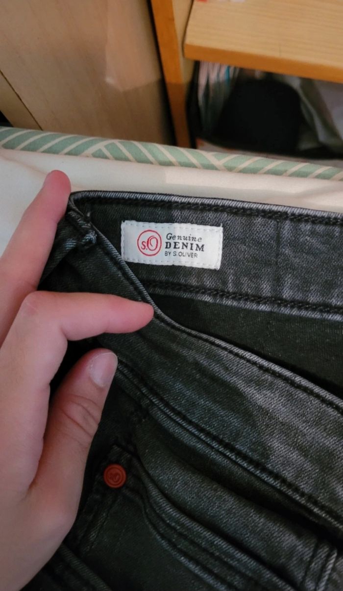 Short en jean noir S. Olivier - photo numéro 3