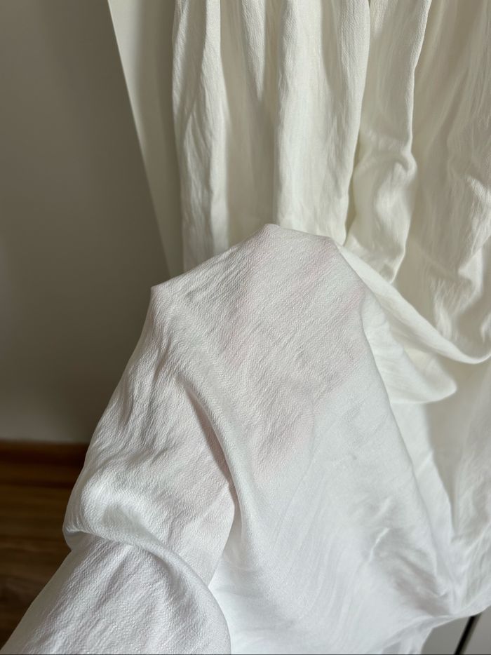 Robe blanche longue unie d’été Évasée Neuve New Collection Taille Unique - photo numéro 3
