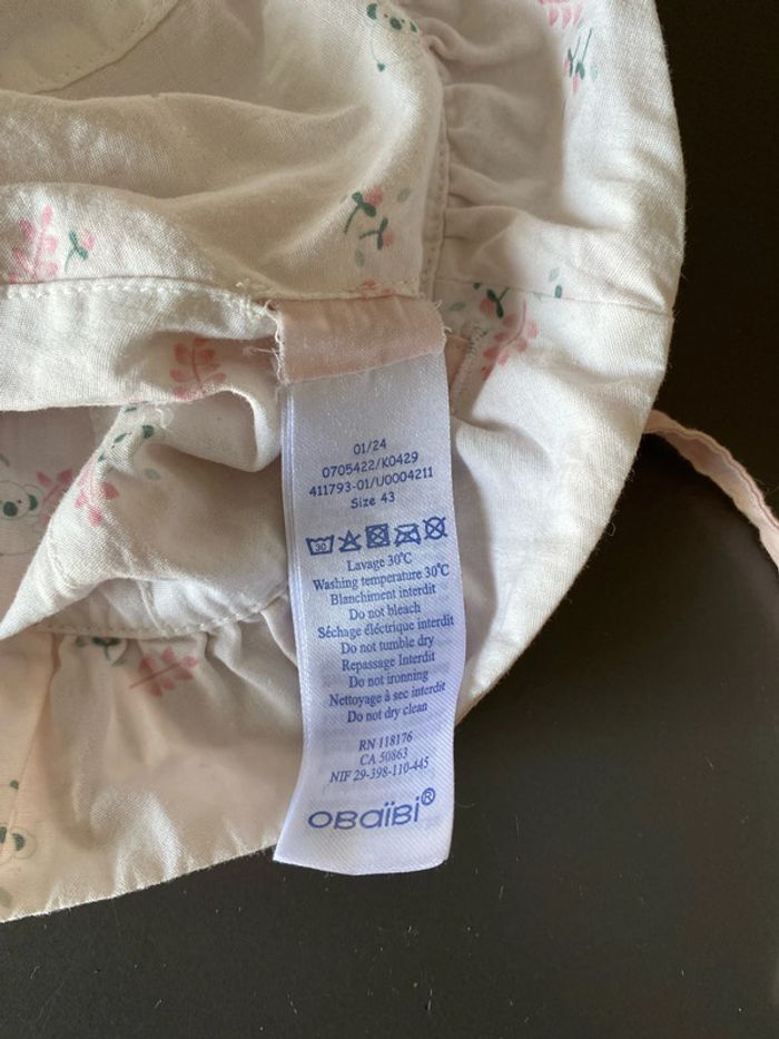 Chapeau réversible obaibi taille 43 - photo numéro 3