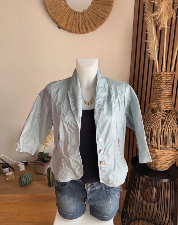 Veste blazer ou blouson turquoise