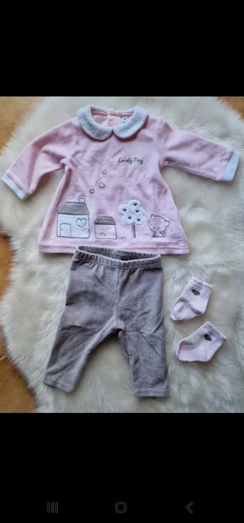 Ensemble 3 pièces velour