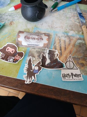 Lot de 5 autocollants harry potter neuf
