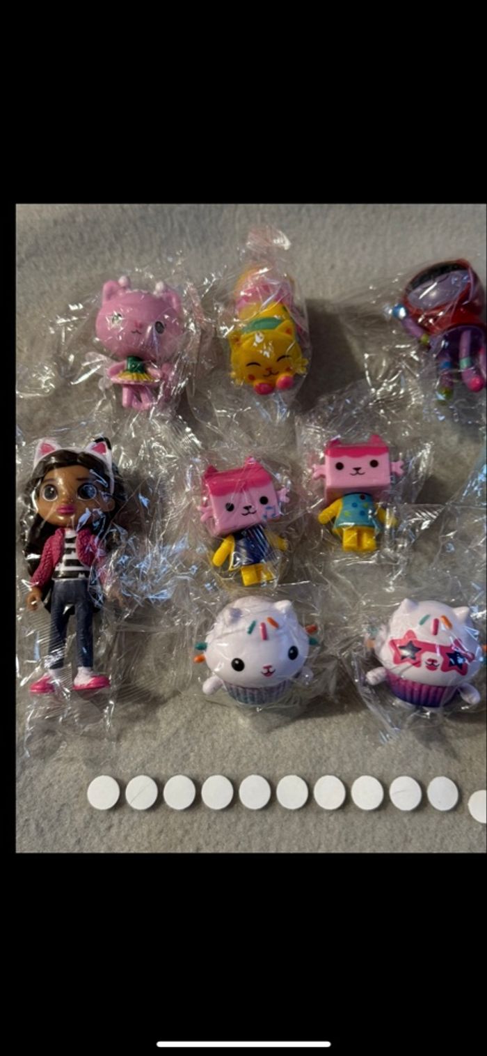 Lots figurines gabby s chat / gabby dollhouse 13 pcs