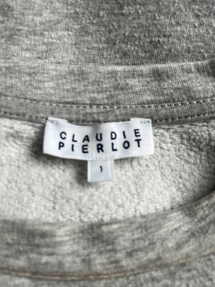 Sweat gris Claudie Pierlot frenchie S - photo numéro 6