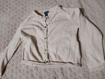 Gilet rose pâle 3 ans