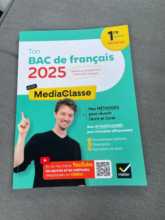 Mediaclasse ton bac de français 2025 révisions œuvre
